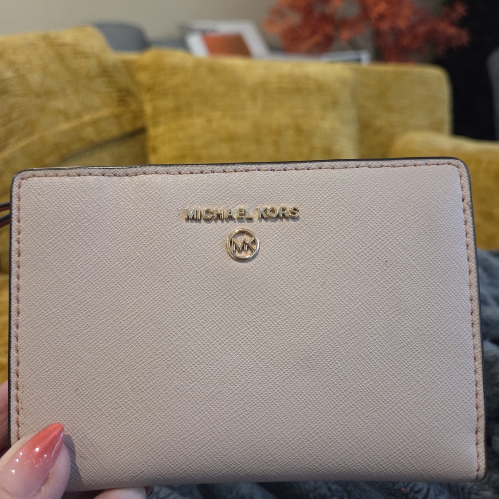 Michael Kors Blush Pink Saffiano Leather Wallet